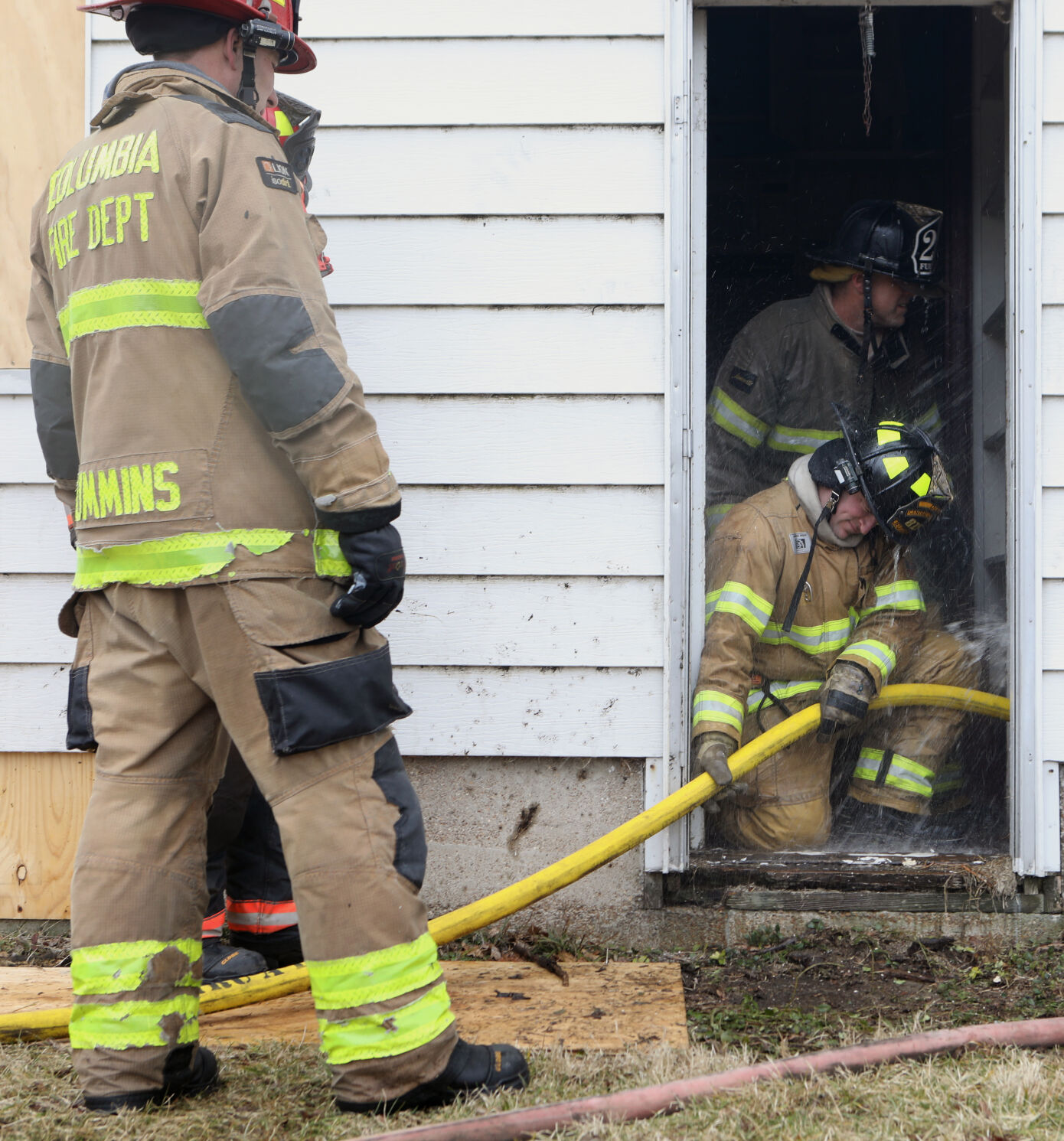 Dousing basement fires